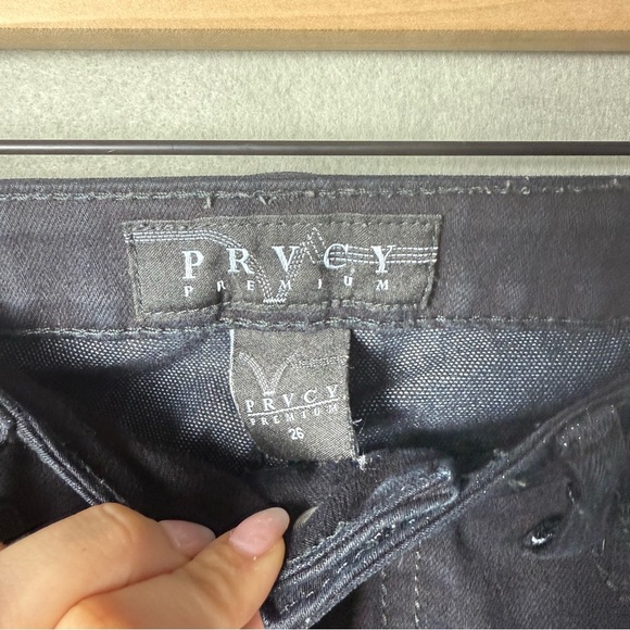 PRVCY Premium Women’s Low-Rise Black Skinny Jeans size 26 - Picture 4 of 13